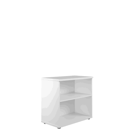 Wooden Bookcases (Solid Back Panels) - WDS745 - White