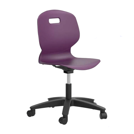 Arc Swivel Chair - Grape