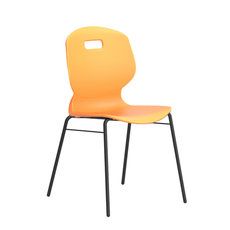 Arc 4 Leg Chair with Brace - Size 6 - Marigold