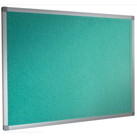 Felt Noticeboards - Aluminium - 2400 x 1200mm - Green