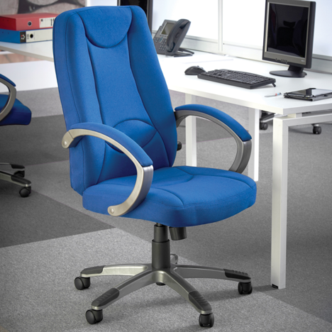 Lucca High Back Fabric Managers Chair