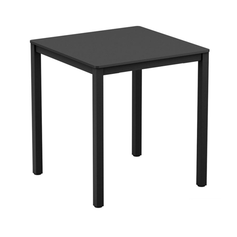 Extrema 4 Leg Dining Table - 790 x 790 - Black