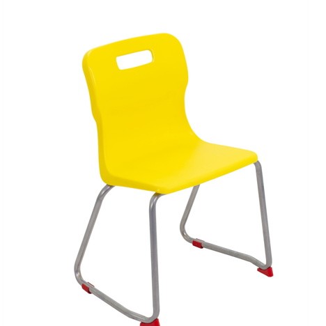 Titan Skid Base Chair - Size 4 - Yellow