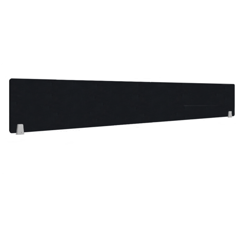 EcoEdge Desk Screen & Modesty Panels - 1800 - Black