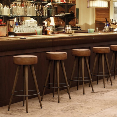 Malibu Upholstered High Stool