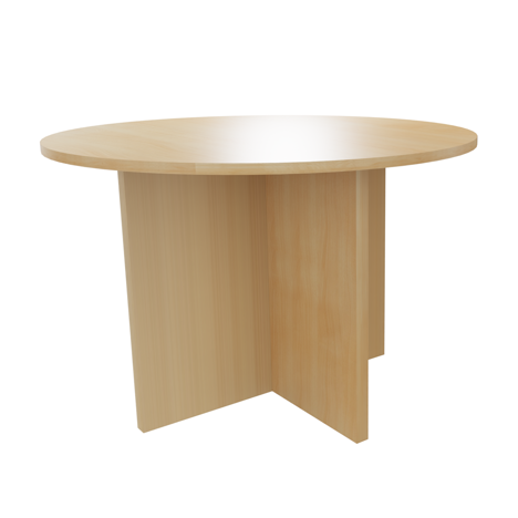 Platinum Range - Round Meeting Table - 1100 - Oak