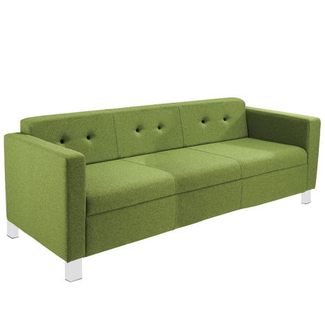 Tornado Reception Seating - Sofa 3 Seat - Metal Feet
