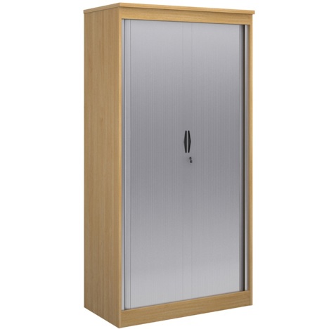 Horizontal Systems Tambour Door Cupboard 2000 - Oak