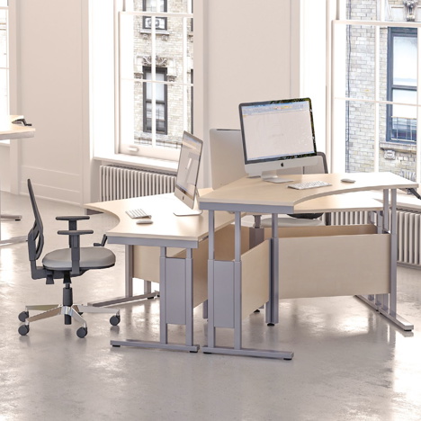 Sirius Height Adjustable Cantilever Desking