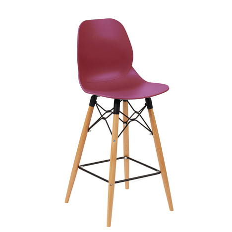 Aquilo Beech Leg Stool - Turquoise