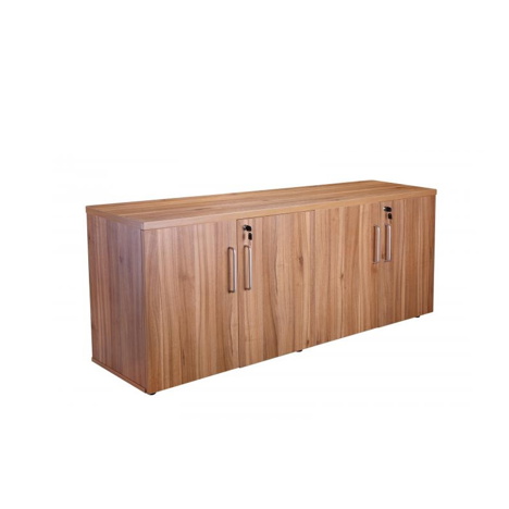 Alto - Executive Four Door Credenza Storage Unit - American Black Walnut
