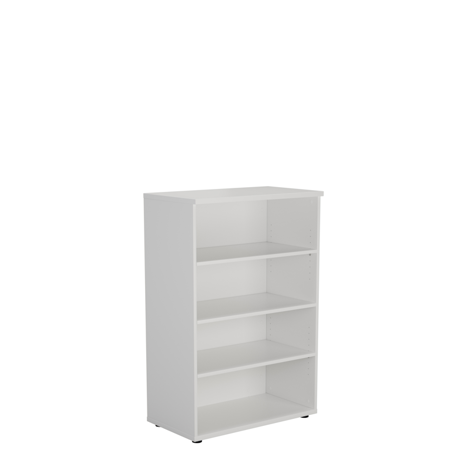 Wooden Bookcases (Solid Back Panels) - WDS1245 - White