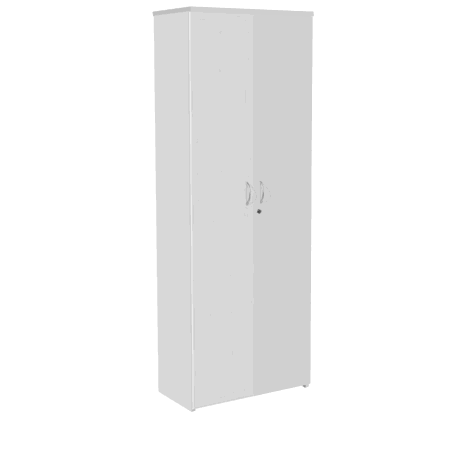 Double Door Lockable Storage Cupboards - 2000mm - Grey