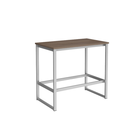 Otto Poseur Benching Solution Dining Table 1200 - Silver - Barcelona Walnut
