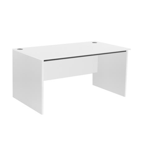 Panel Ended Rectangular Workstation - 1500 - White