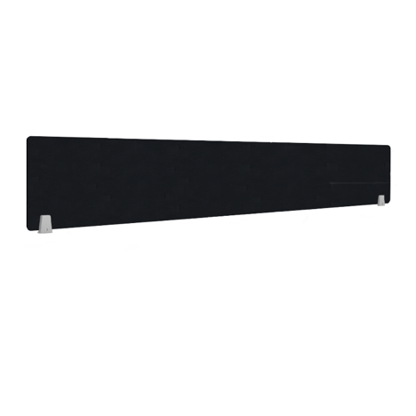EcoEdge Desk Screen & Modesty Panels - 1600 - Black