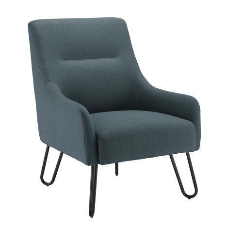 Pearl Reception Armchair - Grey