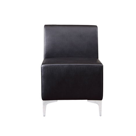 Leather Modular Reception Seating - Straight Unit