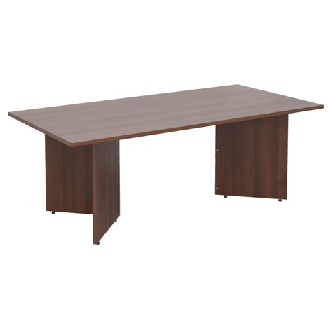 Rectangular Boardroom Table with Arrow Head Leg - 2000 - Walnut