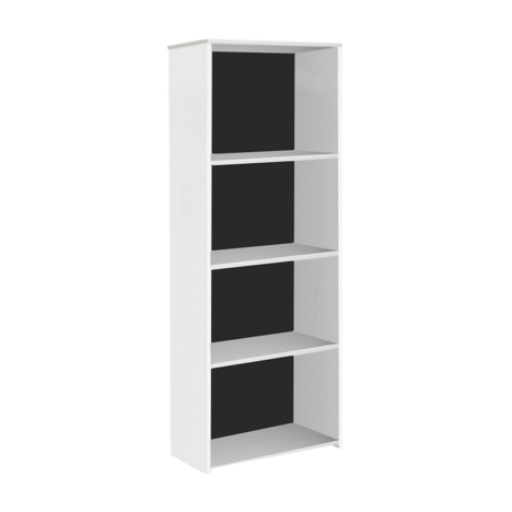 Bookcase (3mm Black MDF Back Panel) - 1770mm - White