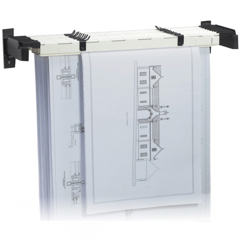 Economy Wall Mounted Drawing Rack - A0 Size