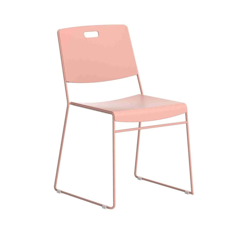 Arc High Density Stacker Chair - Pink