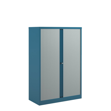 Bisley Tambour Cupboards 1570-1585mm - Blue