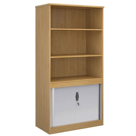 Combination Display Tambour - 2000mm - Oak