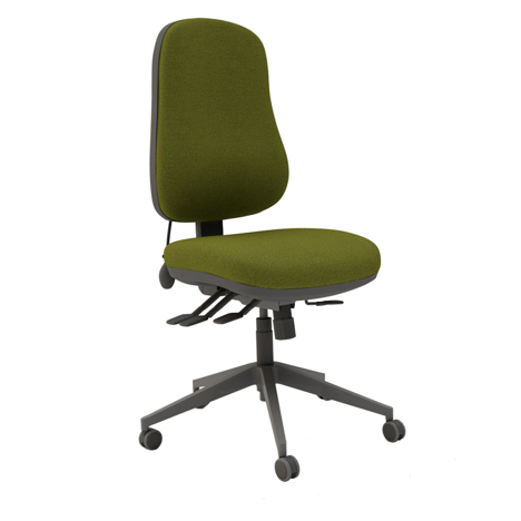 Ergo Plus Task Chair - No Arms - Black Base