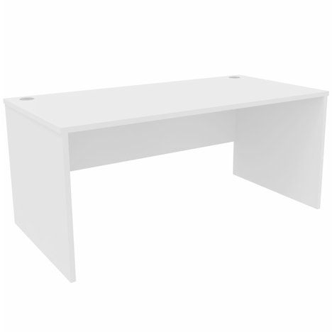Platinum Range - VDU Workstation - 1600mm - Panel End - White