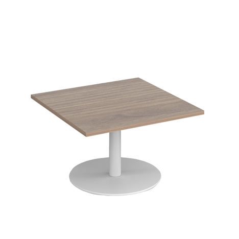 Monza Square Coffee Table - White - Barcelona Walnut