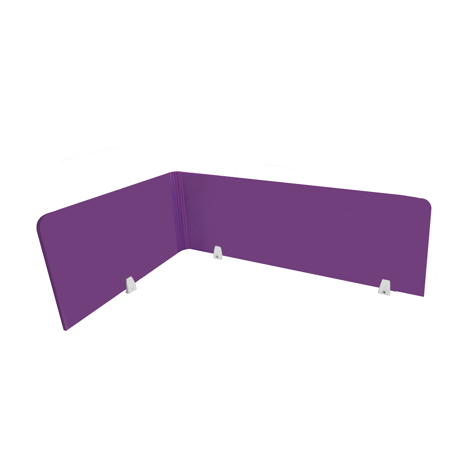 EcoFlex Desk Screen & Modesty Panels - 1400 - Purple
