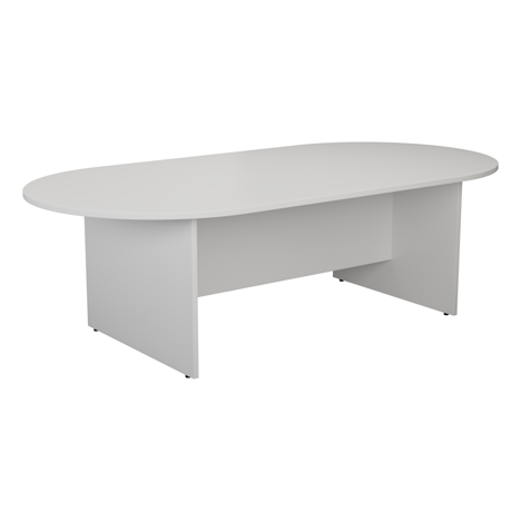 D-End Meeting Table - 1800 - White
