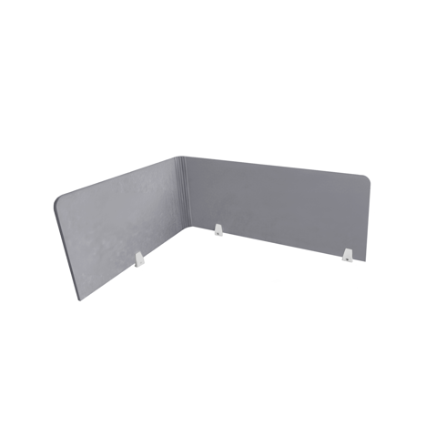 EcoFlex Desk Screen & Modesty Panels - 1200 - Light Grey