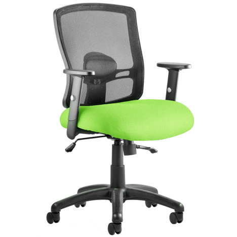 Portland II Mesh Back Chair - Myrrh Green