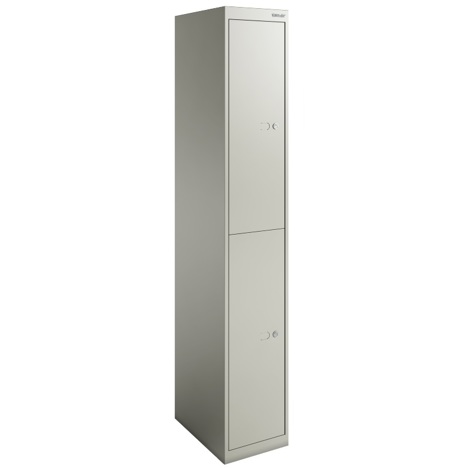 Bisley Metal Locker - Double Door - (Extra Deep) - Goose Grey