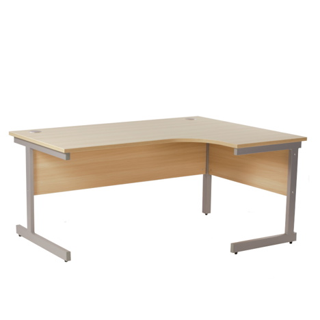 Cantilever Ergonomic Workstation - 1600mm - Right Hand - Sepia Oak