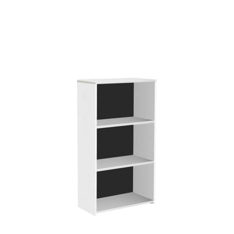 Bookcase (3mm Black MDF Back Panel) - 1200mm - White