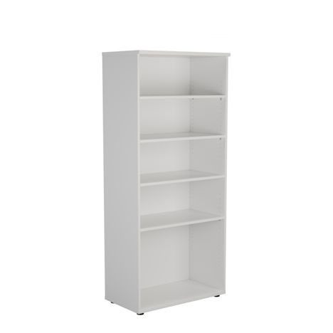 Wooden Bookcases (Solid Back Panels) - WDS1845 - White