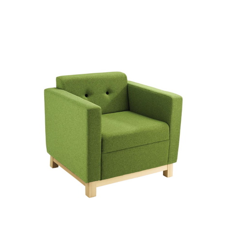 Tornado Reception Seating - Arm Chair - Wooden Plinth