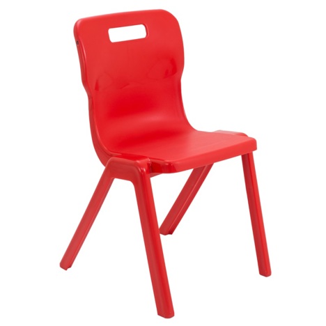 Titan One Piece Chair - Size 6 - Red
