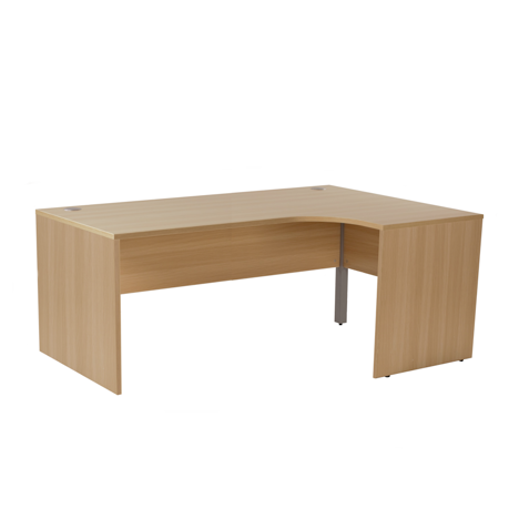 Panel Ended Radial Workstation - Right Hand - 1800 - Beech