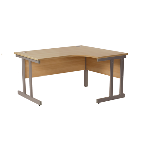 Cantilever Radial Workstation - 1200mm - Right Hand - Oak