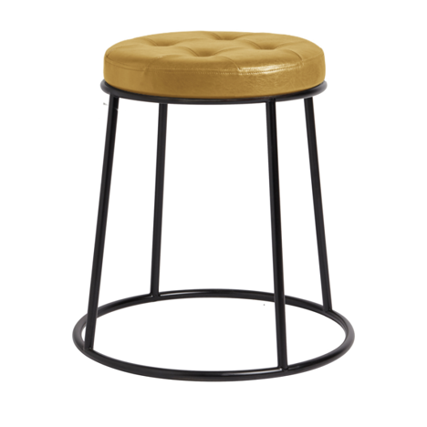 Max 45 Stools - Black Frame - Vintage Gold Seat