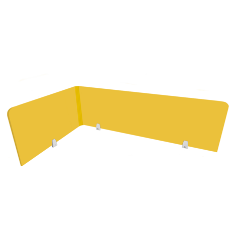 EcoFlex Desk Screen & Modesty Panels - 1600 - Yellow