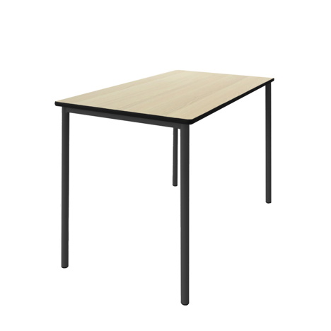 Grade Rectangle Table - Acacia Top - Black Frame