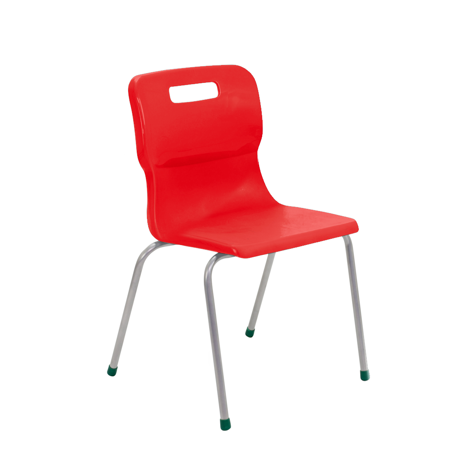 Titan 4 Leg Chair - Size 3 - Red