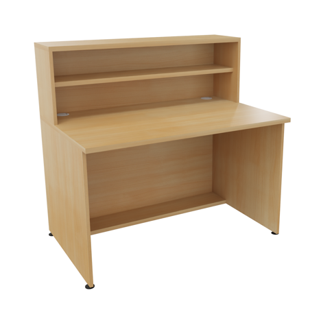 Reception Units - Base + Hood Unit - W1200 x D800 x H726mm - Oak