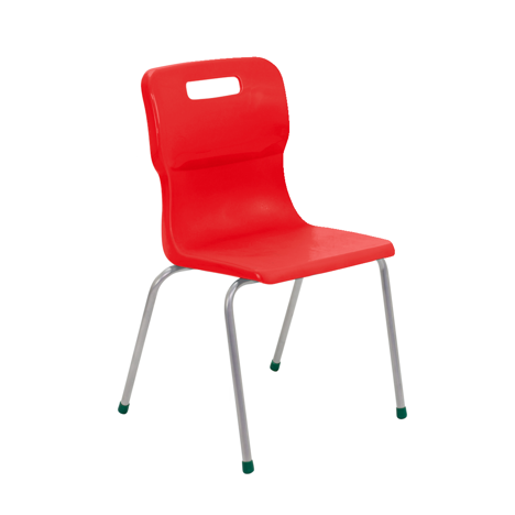 Titan 4 Leg Chair - Size 4 - Red