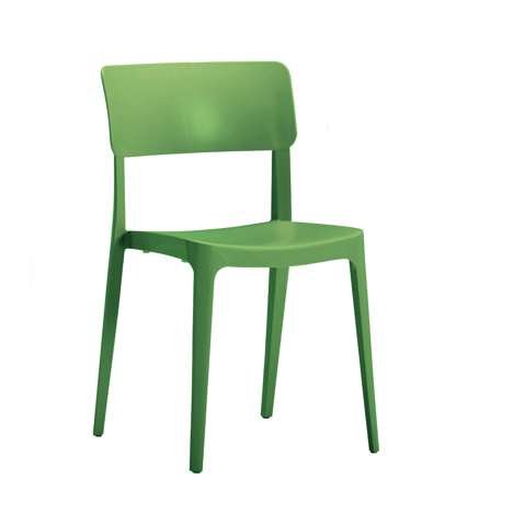 Vivo Plastic Chair - No Arms - Avocado